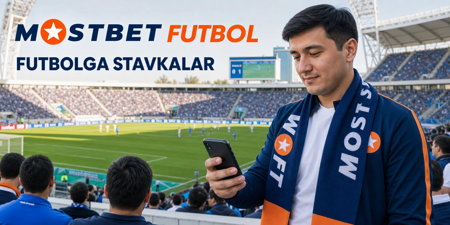 Mostbet UZ futbol stavkalari uchun real stadion muhiti